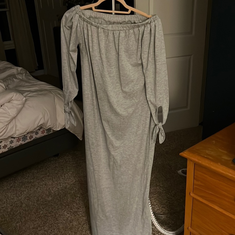 Shein grey maxi dress